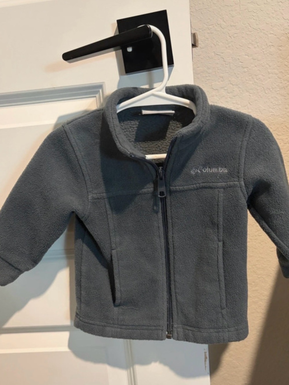 Columbia Baby Gray Zip Fleece Jacket 6-12m